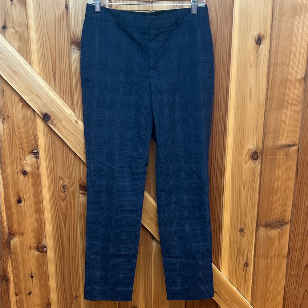 Banana Republic Women’s  Dark Blue Checkered Pants